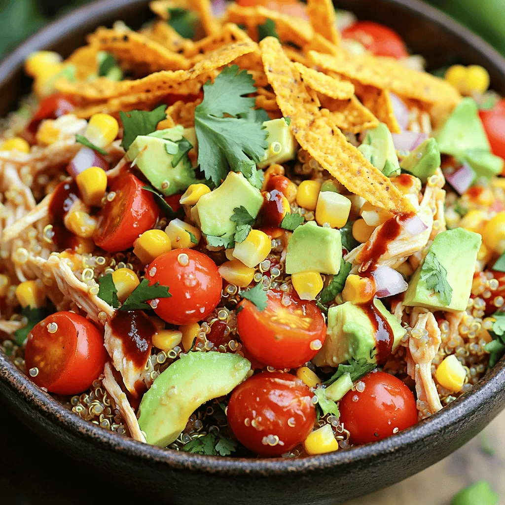 High Protein BBQ Chicken Salad Fresh and Flavorful Meal