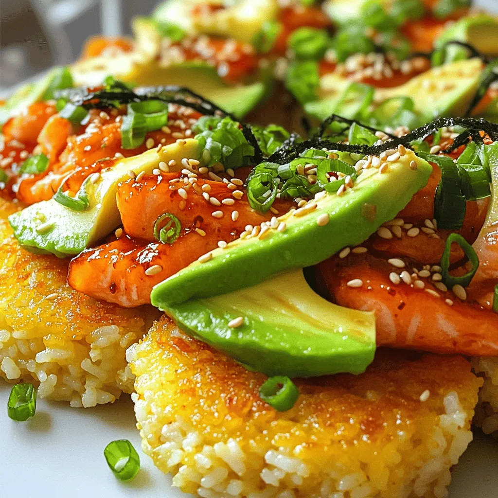 Crispy Rice with Spicy Salmon Bold Flavor Delight