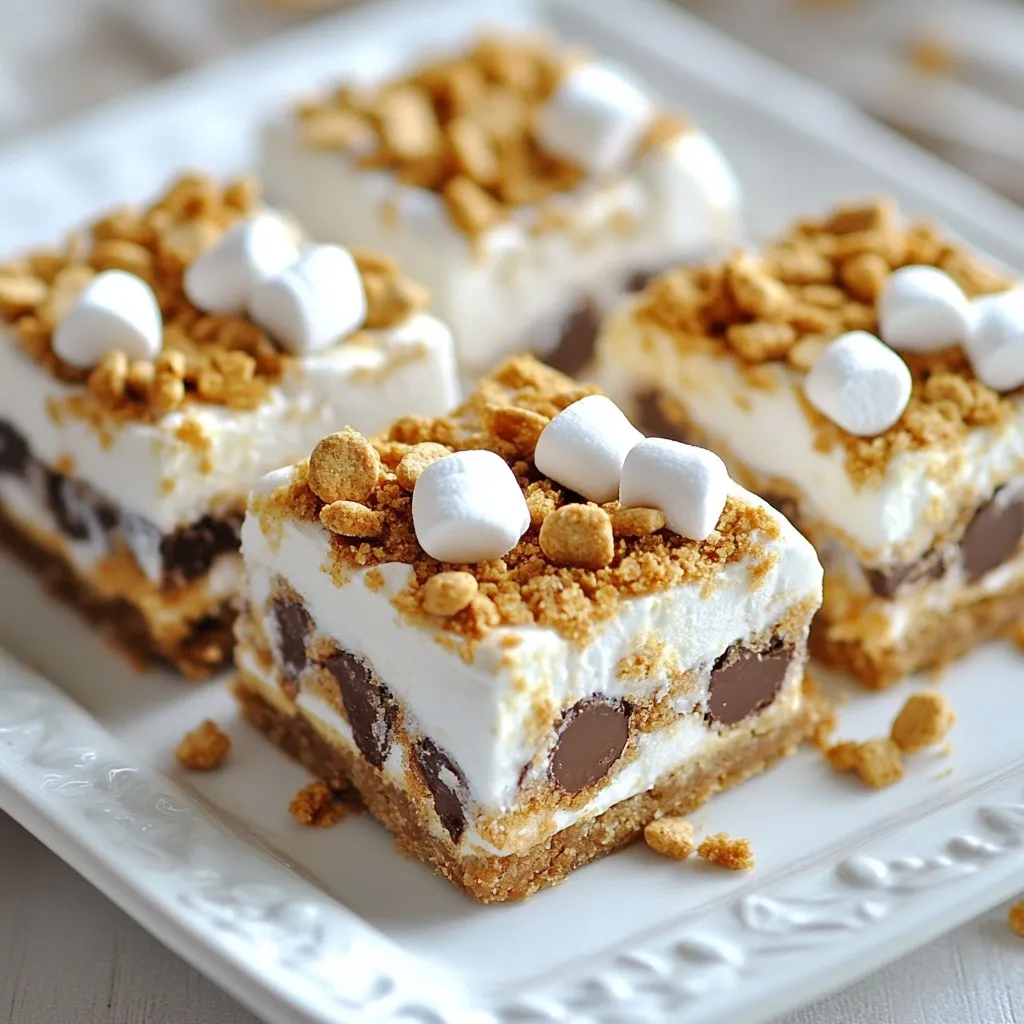 S&#8217;mores No Bake Bars Irresistible Simple Treat