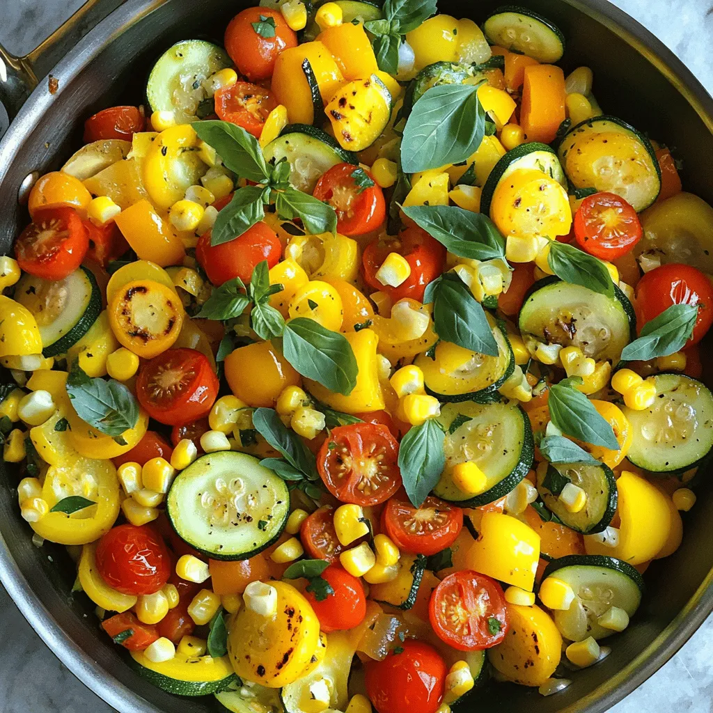 Savory Summer Veggies Skillet Flavorful and Easy Dish