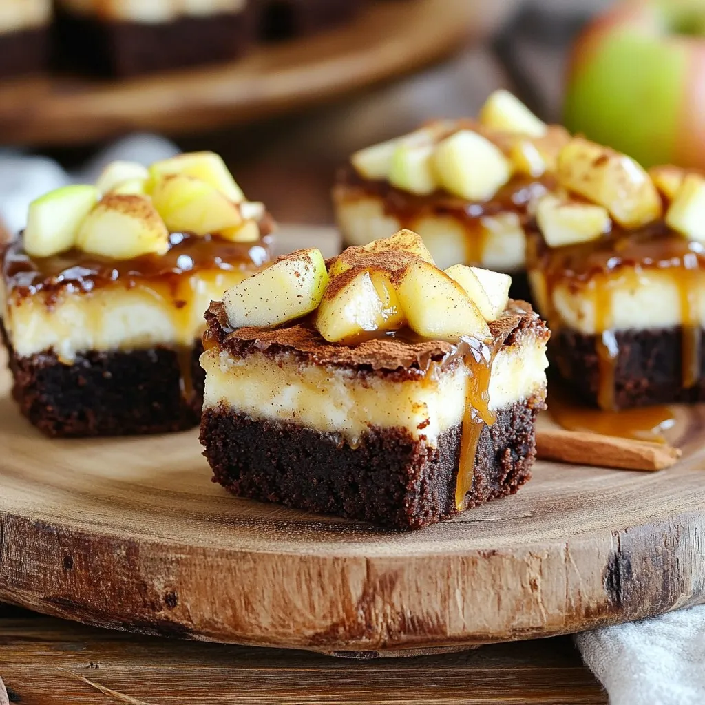Caramel Apple Cheesecake Brownie Cups Irresistible Treat
