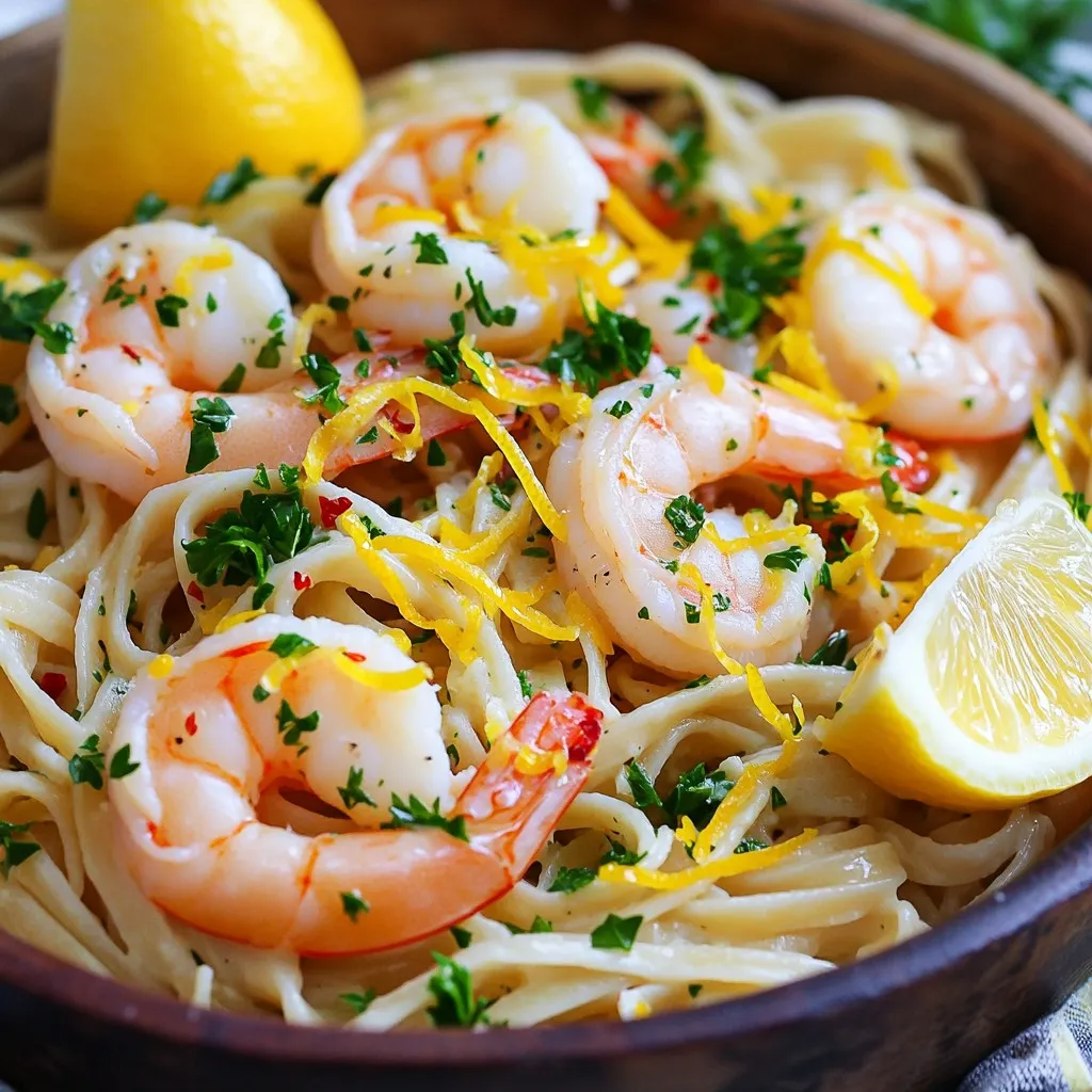 One-Pan Lemon Garlic Shrimp Scampi Flavorful Delight