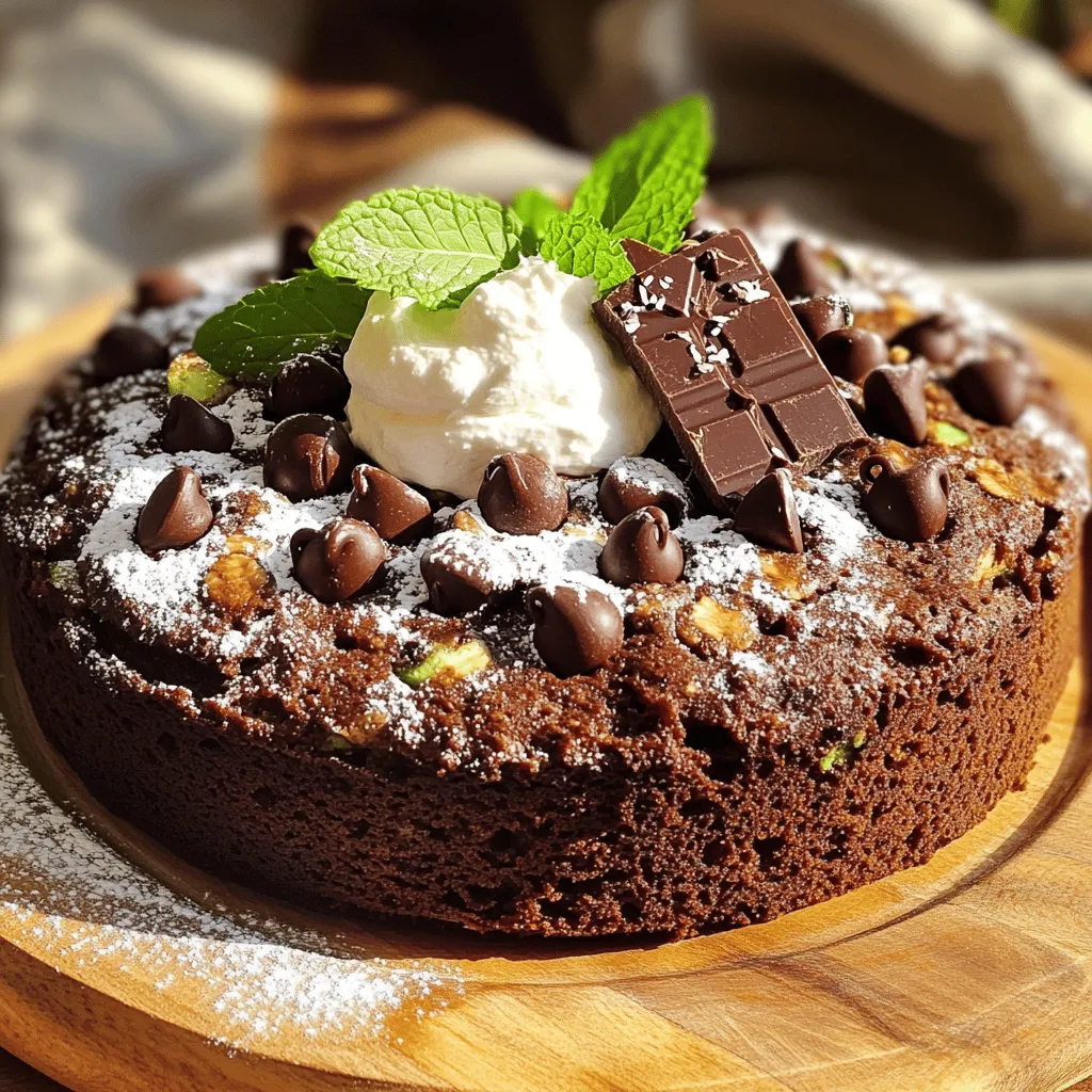 Oat Flour Chocolate Zucchini Cake Easy and Delicious