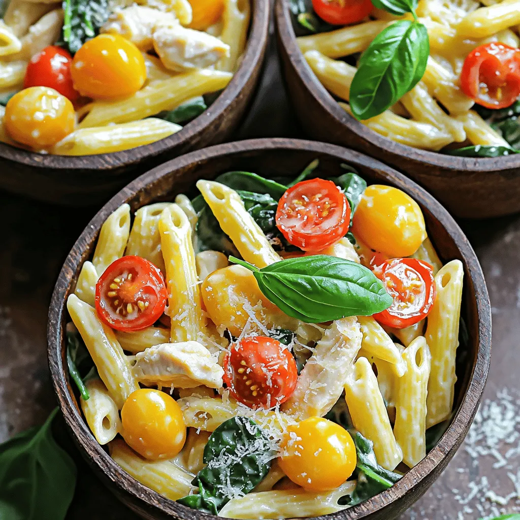 One-Pot Creamy Tuscan Chicken Pasta Delightful Dish