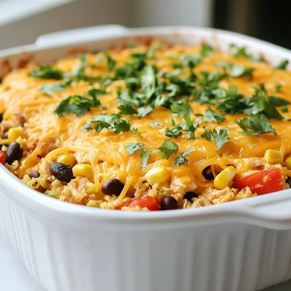 Low-Carb Chicken Burrito Casserole Simple and Tasty