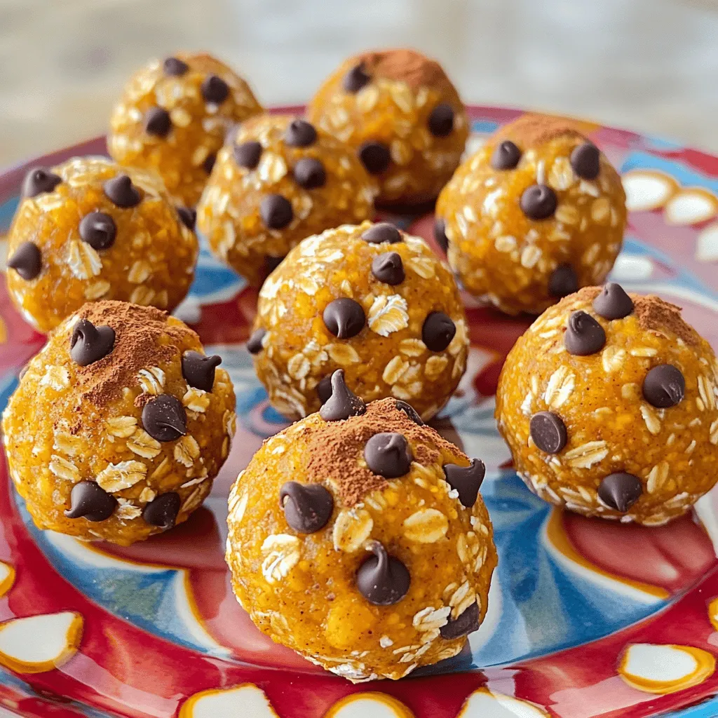 Pumpkin Pie Oatmeal Energy Balls Nutritious Snack Delight