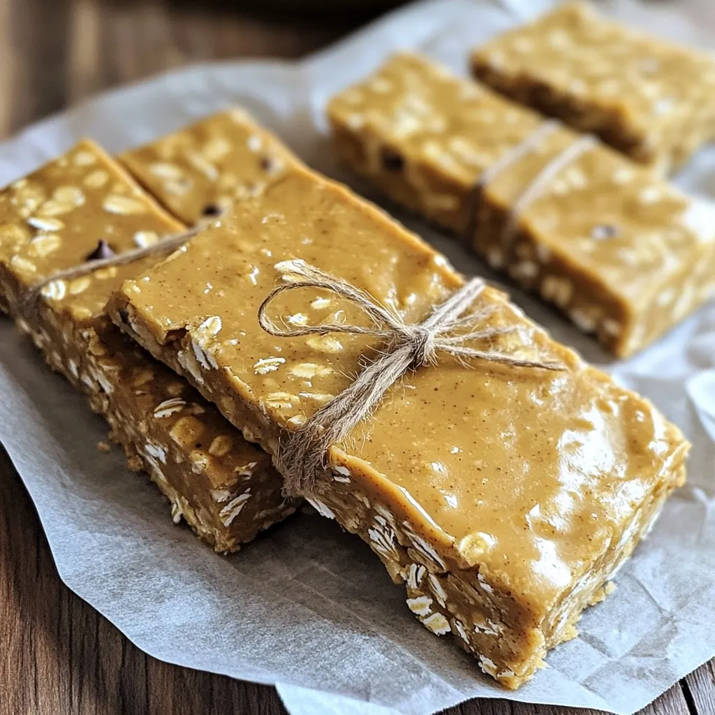 No-Bake Peanut Butter Oat Protein Bars Recipe Delight
