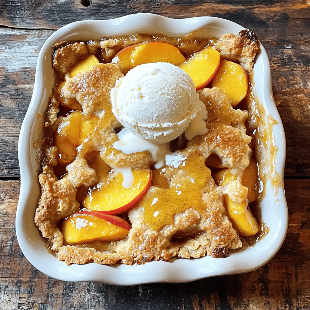 Fresh Peach Cobbler Juicy and Comforting Delight
