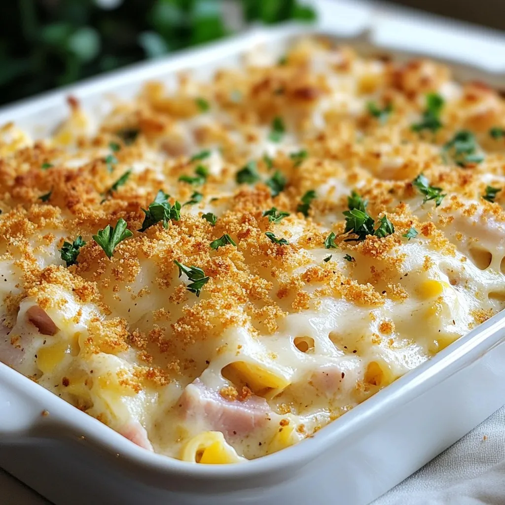 Chicken Cordon Bleu Casserole Flavorful Dinner Dish