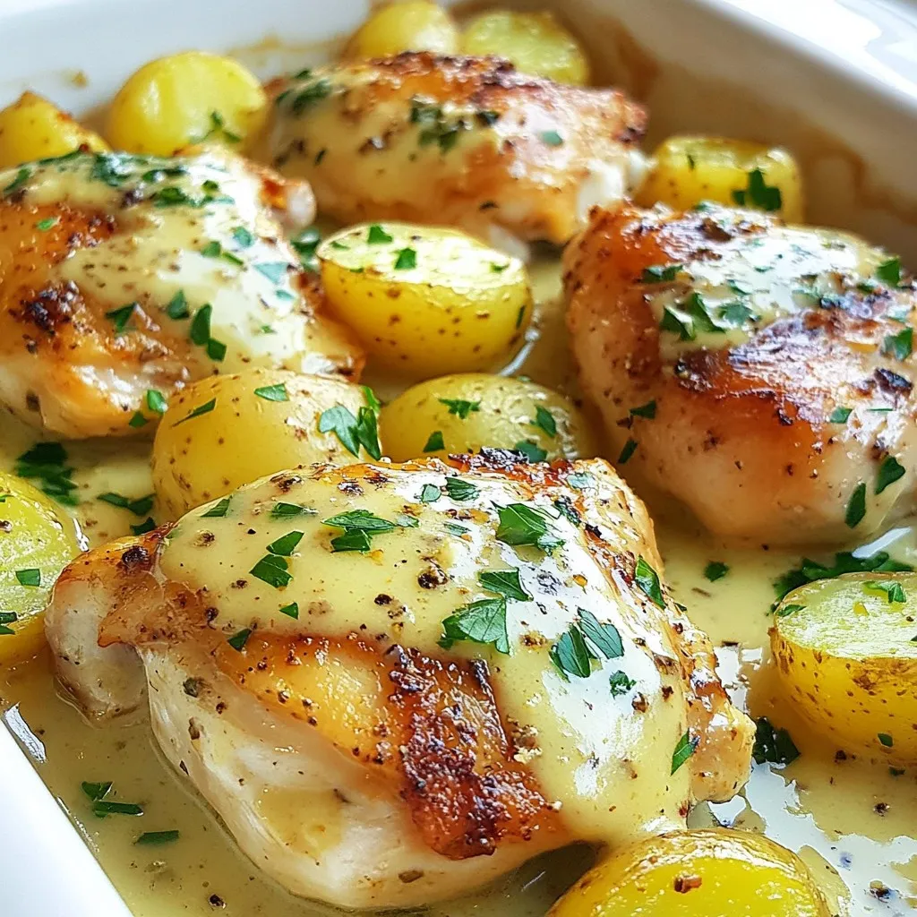 Creamy Garlic Chicken &#038; Potatoes Delightful Recipe
