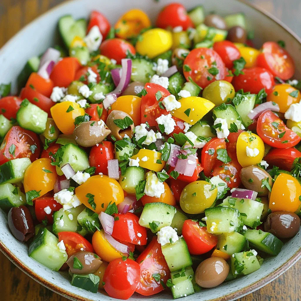 Mediterranean Salad Recipe Fresh and Flavorful Delight