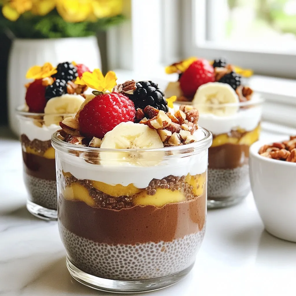 High-Protein Chocolate Chia Pudding Delight