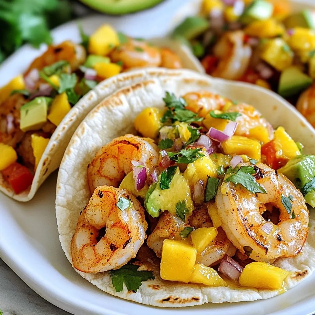Mouthwatering Mango Avocado Shrimp Tacos Recipe