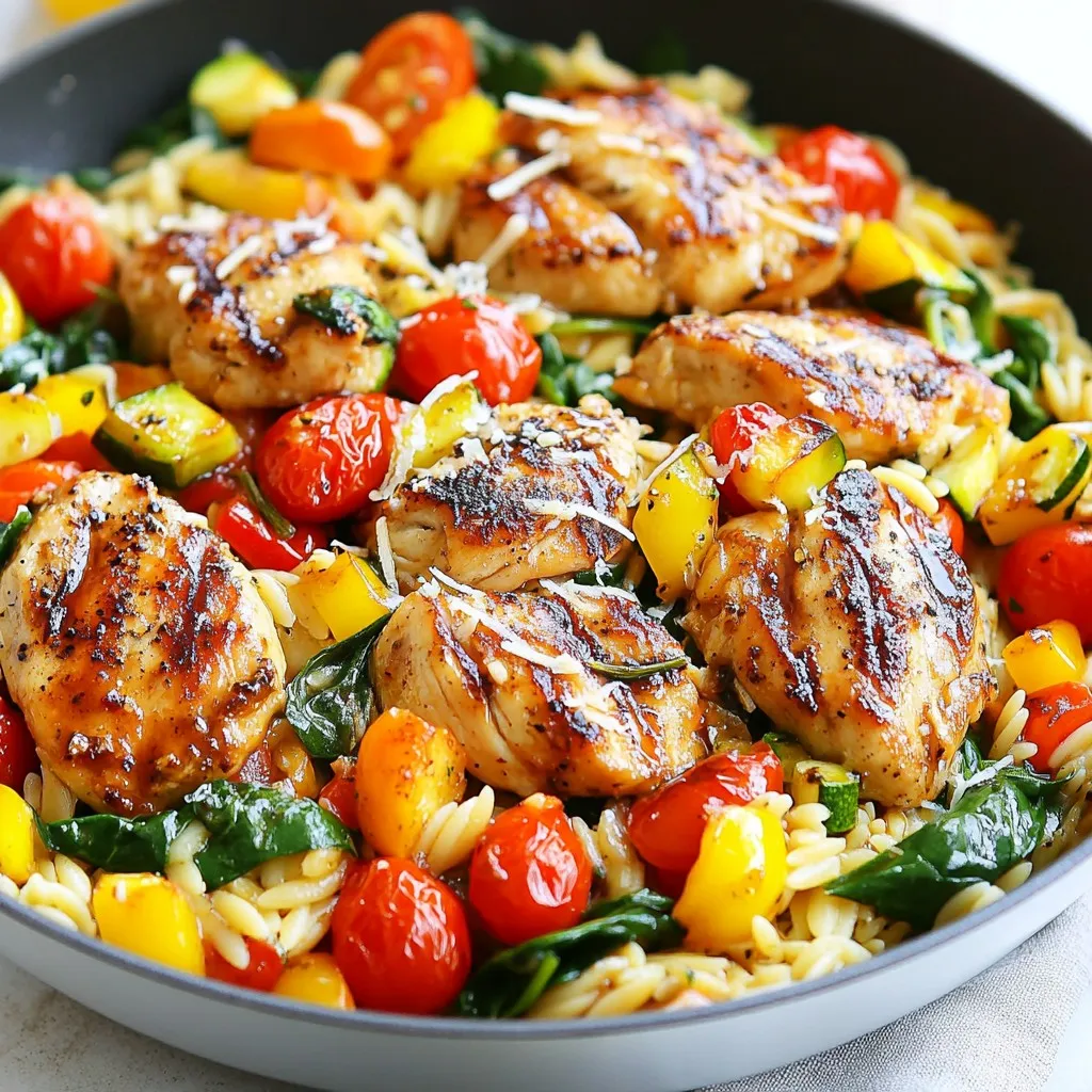 Balsamic Chicken Orzo Skillet Flavorful Easy Meal