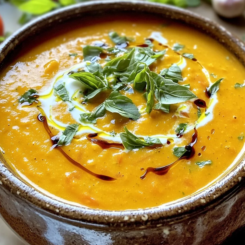 Creamy Roasted Tomato Basil Soup Rich and Flavorful Meal