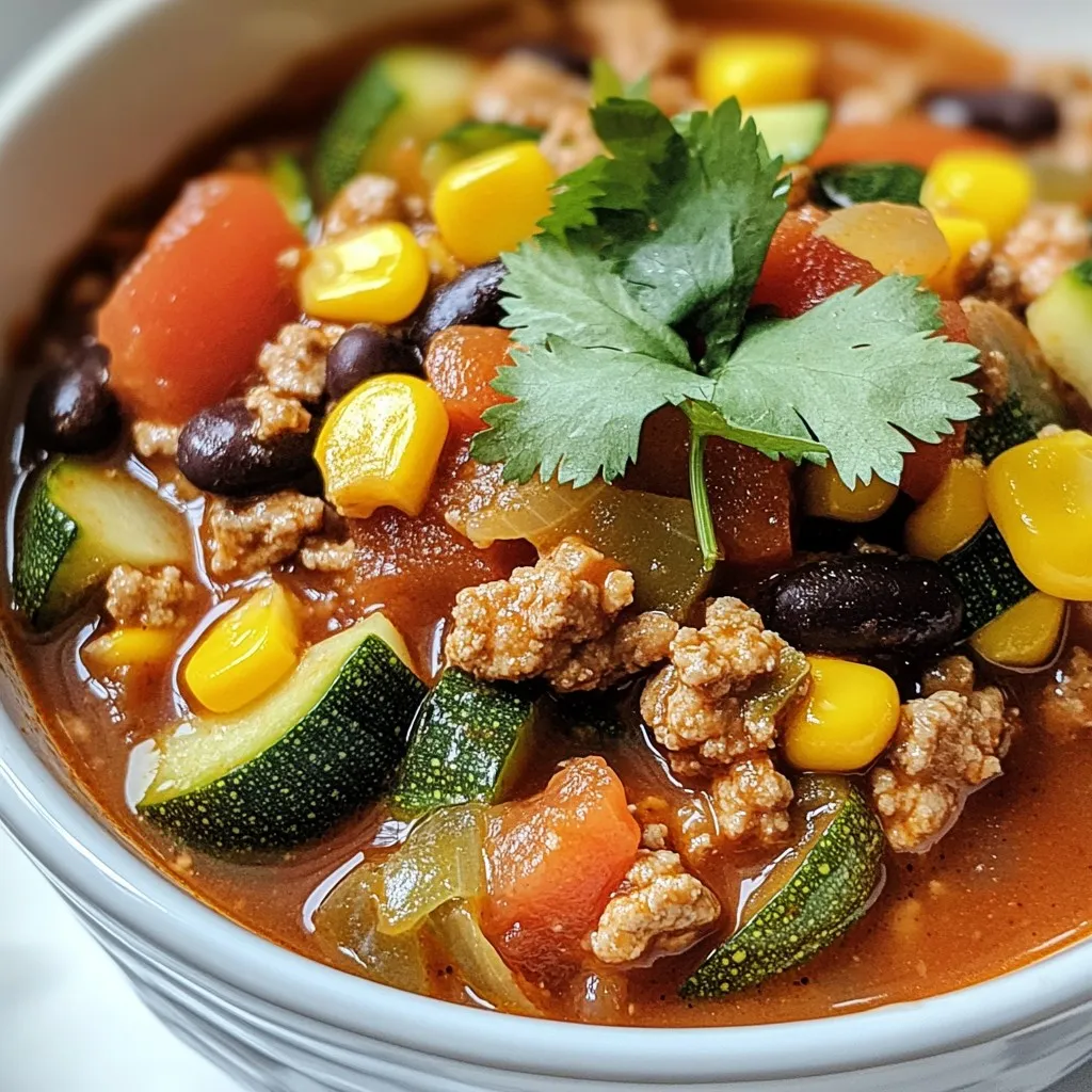 Veggie-Loaded Turkey Chili Hearty and Flavorful Meal