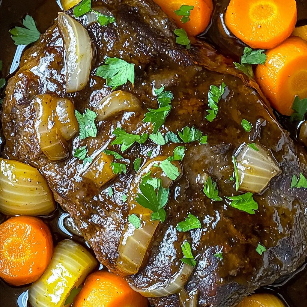 Slow Cooker Honey Balsamic Pot Roast Flavor Burst