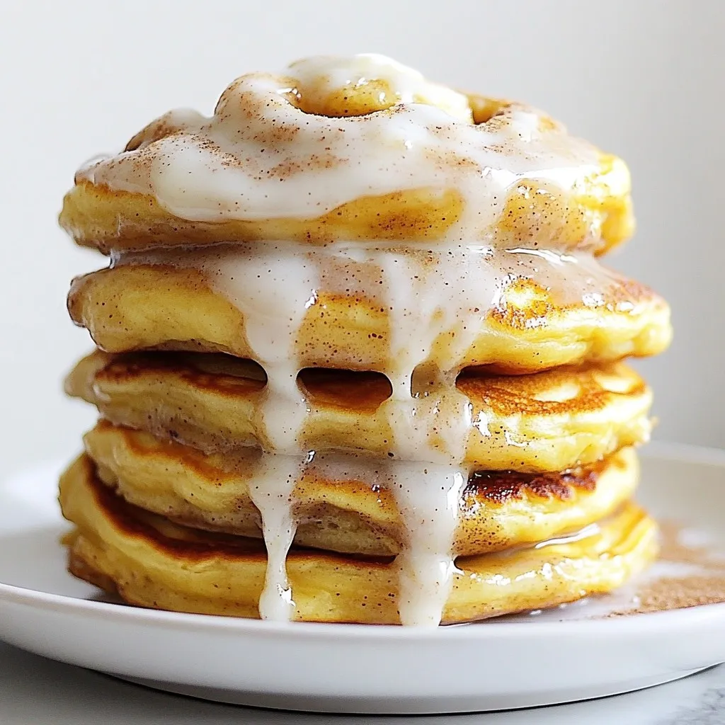 Giant Cinnamon Roll Pancakes Irresistible Morning Treat