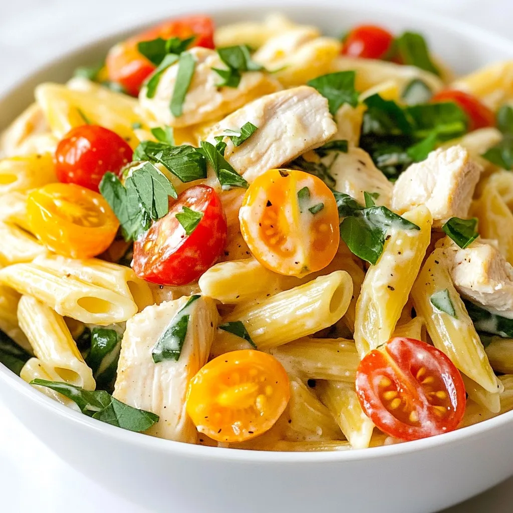 Chicken Ranch Pasta Creamy and Flavorful Delight