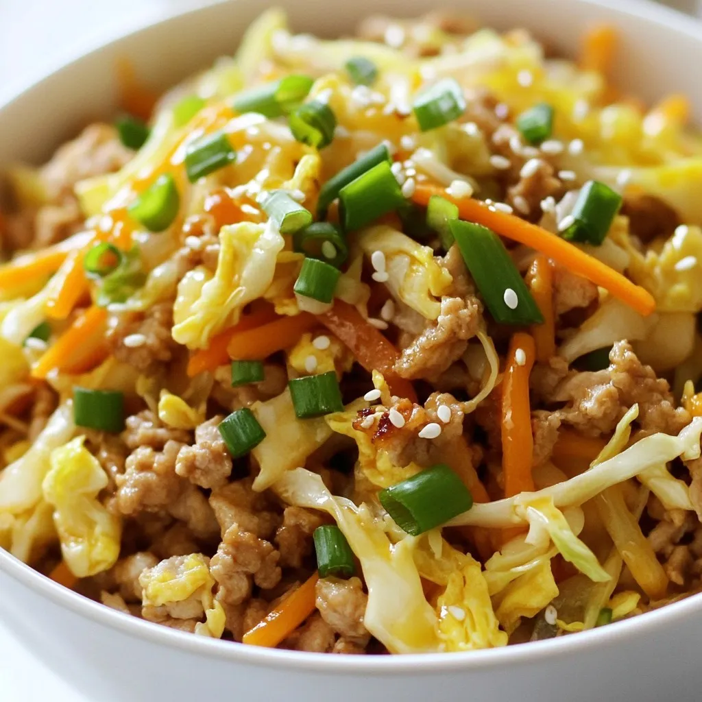 Minute Egg Roll in a Bowl Flavorful Quick Meal