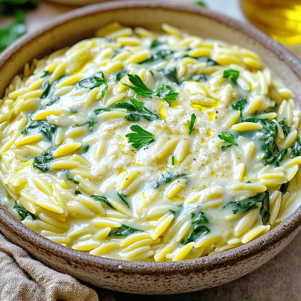Creamy Garlic Parmesan Orzo Delightful and Easy Dish