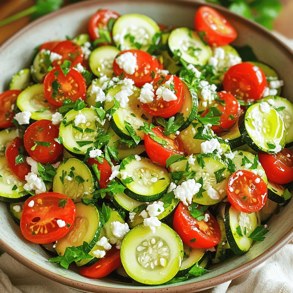 Marinated Zucchini Salad Refreshing Summer Delight