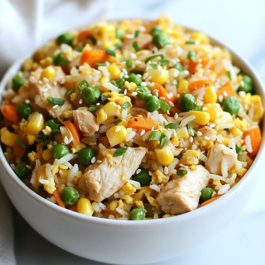 Protein Chicken Fried Rice Quick and Flavorful Meal