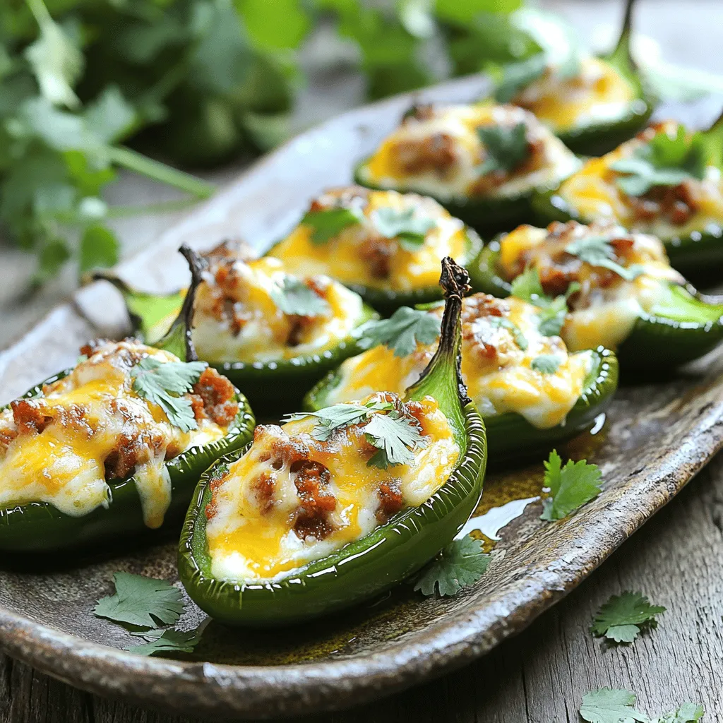 Cheese and Chorizo Stuffed Jalapeños Irresistible Bites