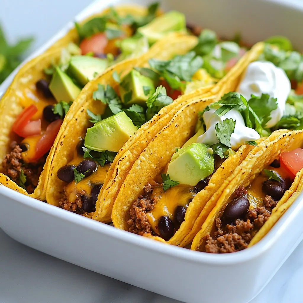 Baked Ground Beef Tacos Flavorful and Simple Dish