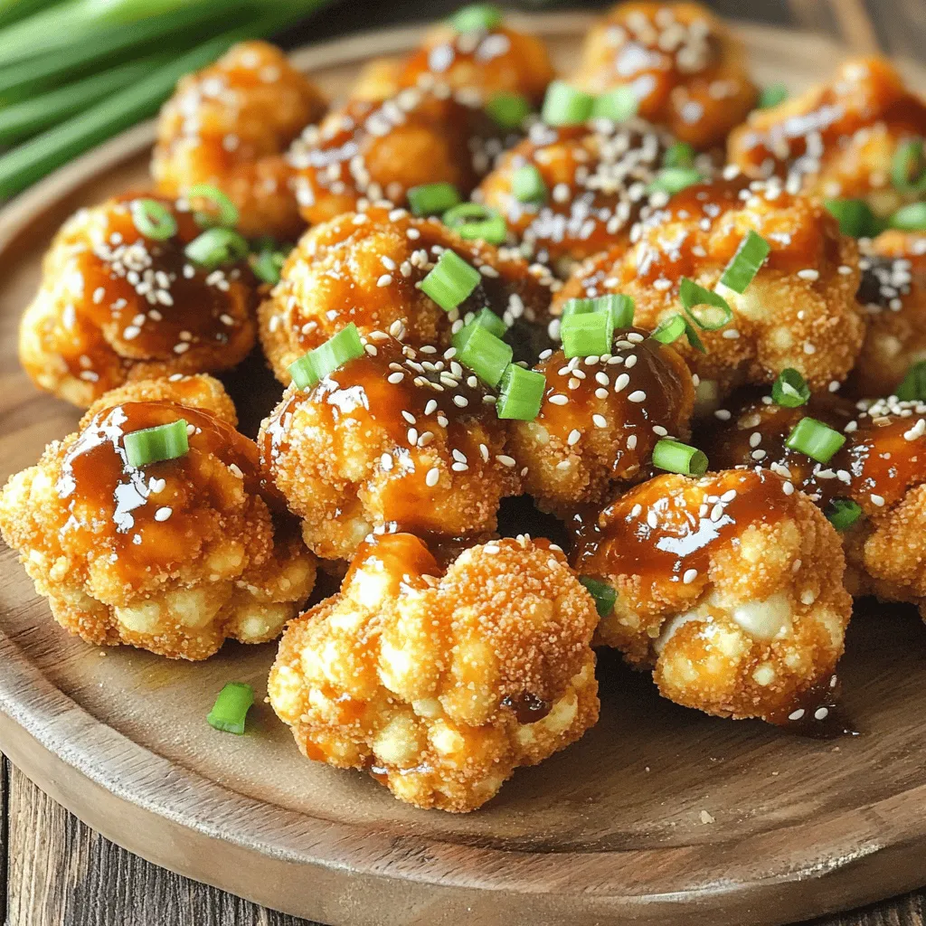 Air-Fryer Asian BBQ Cauliflower Wings Delight
