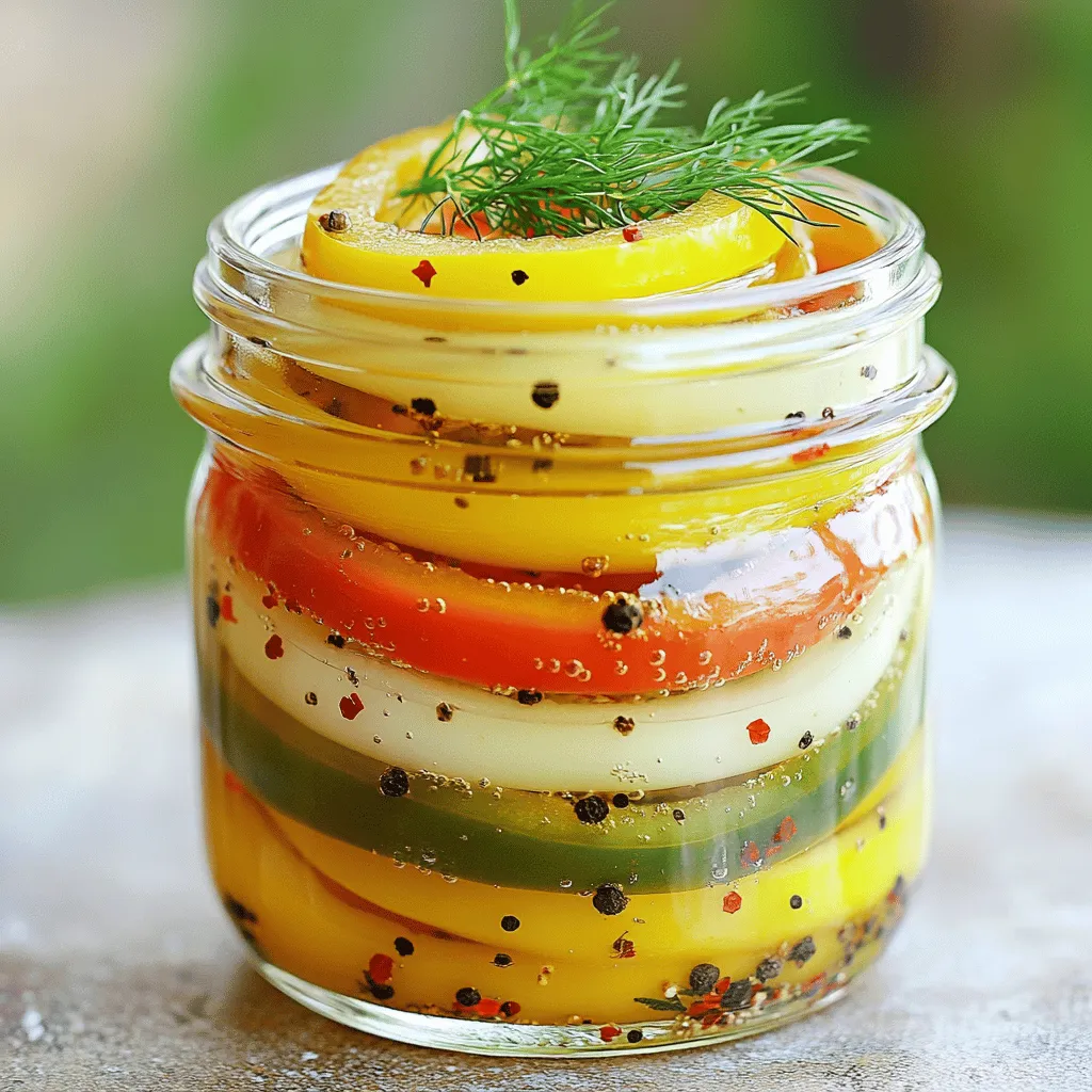 Quick Refrigerator Pickled Peppers Flavorful and Easy