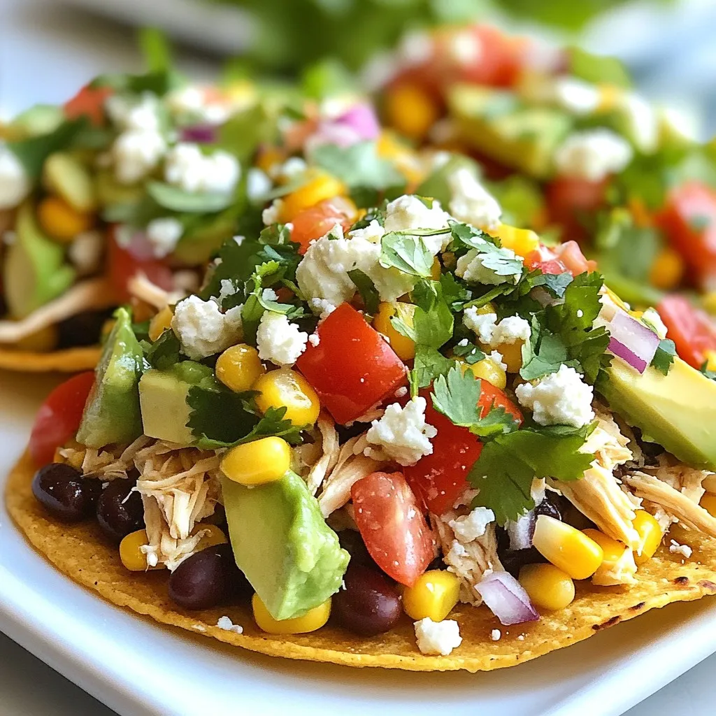 Rotisserie Chicken Tostadas Flavorful and Easy Recipe