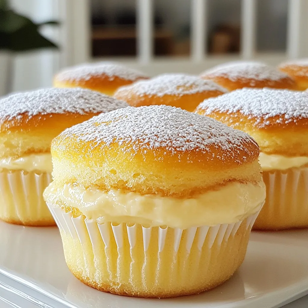 Japanese Cotton Cheesecake Cupcakes Delightful Treat
