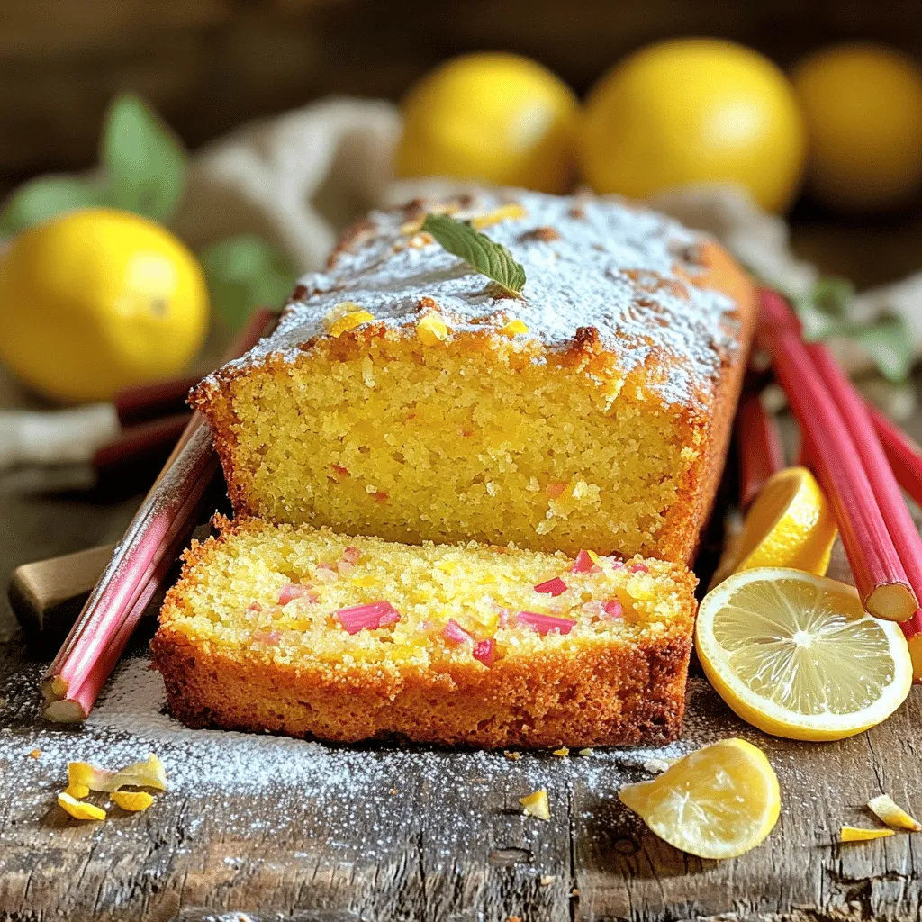 Lemon Rhubarb Loaf Fresh and Flavorful Delight