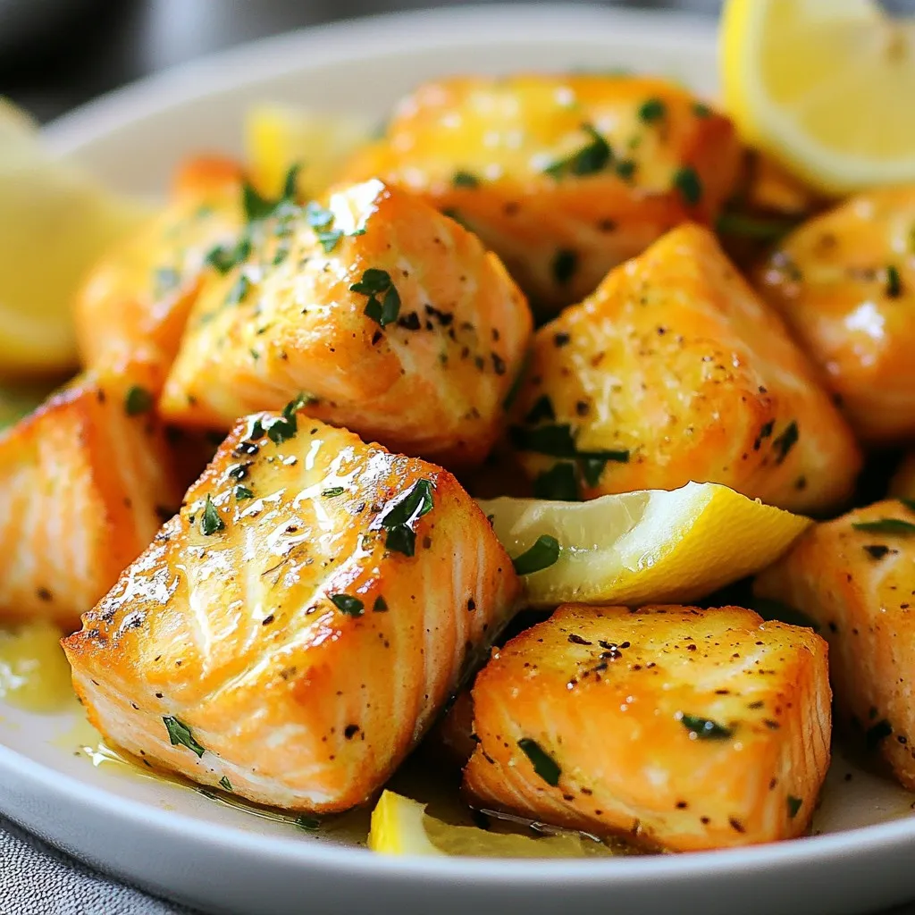 Lemon Herb Air Fryer Salmon Bites Easy Flavor Delight