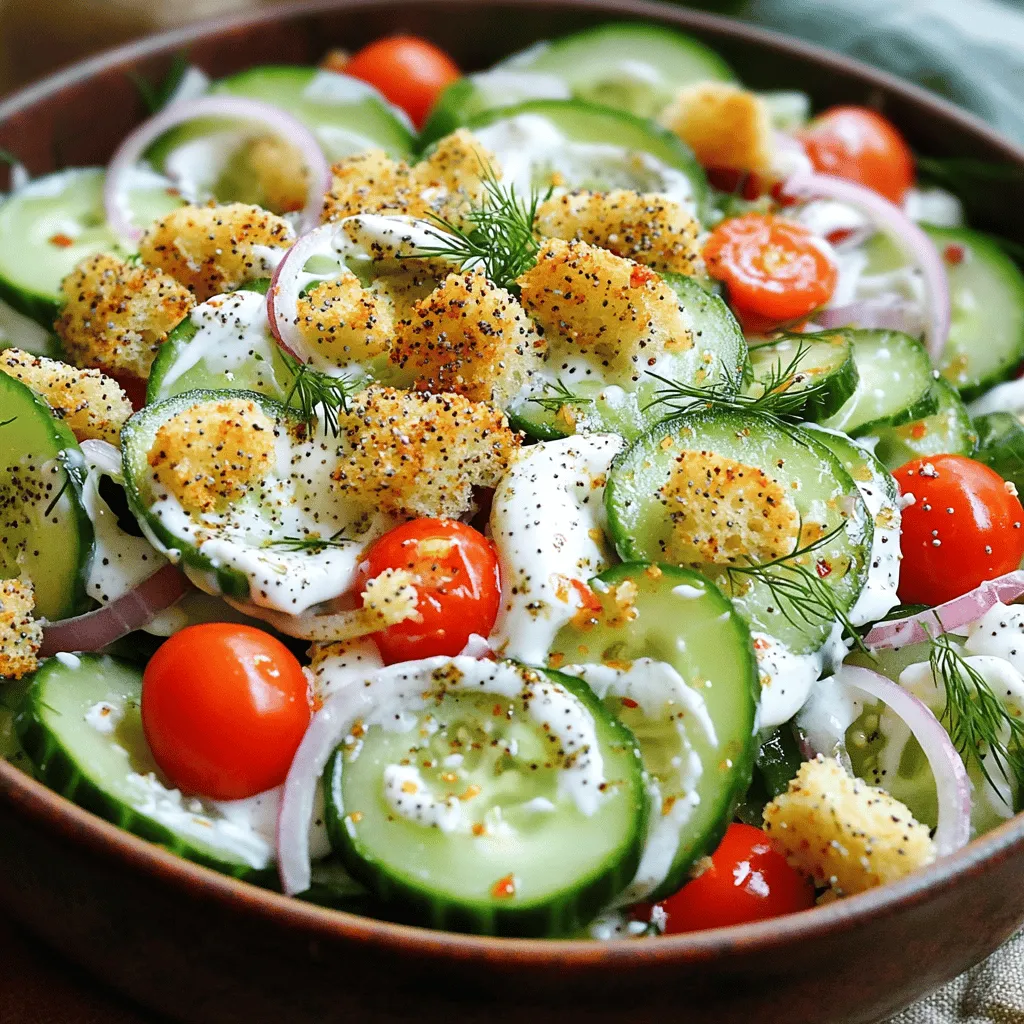 Cucumber Everything Bagel Salad Flavorful and Fresh Mix