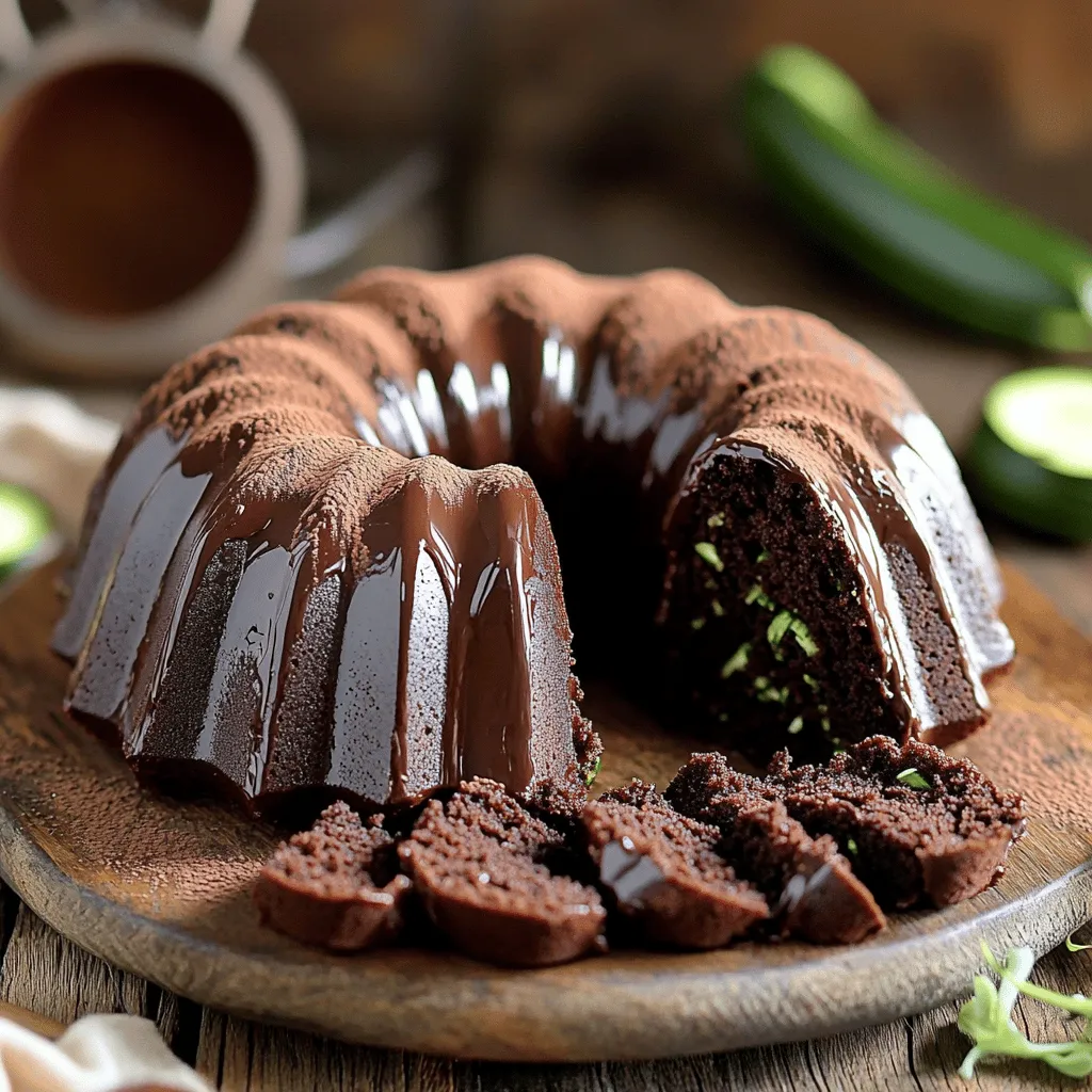 Keto Chocolate Zucchini Bundt Cake Deliciously Moist