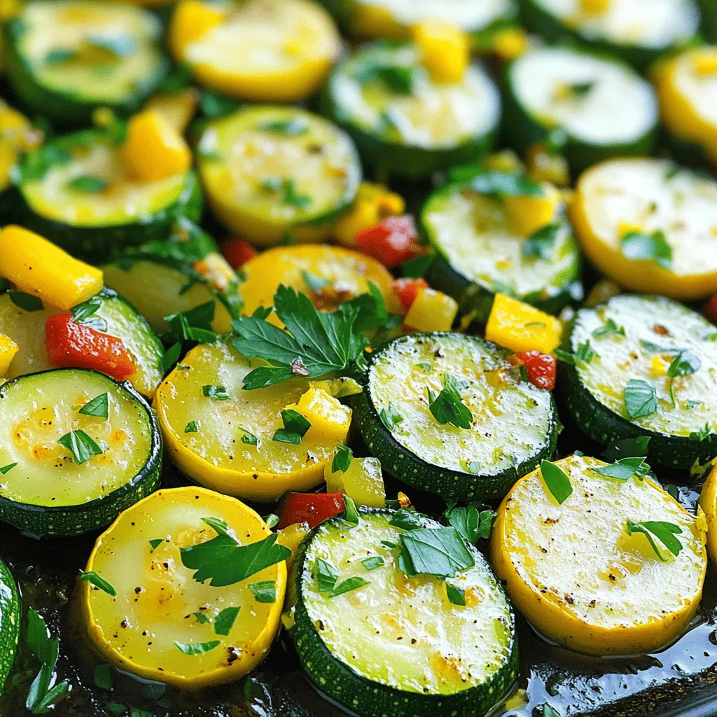 Roasted Zucchini and Summer Squash Flavorful Dish