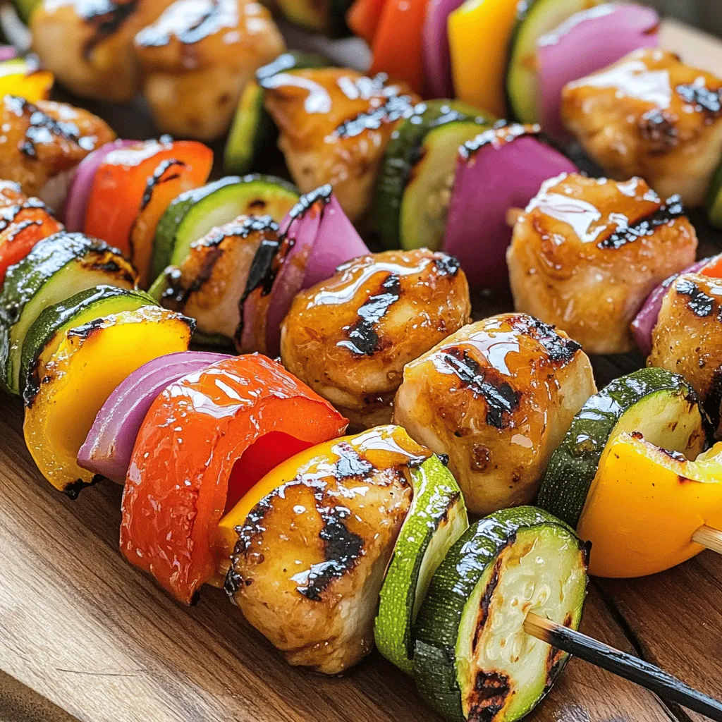Honey Garlic Chicken Skewers Tasty and Simple Recipe
