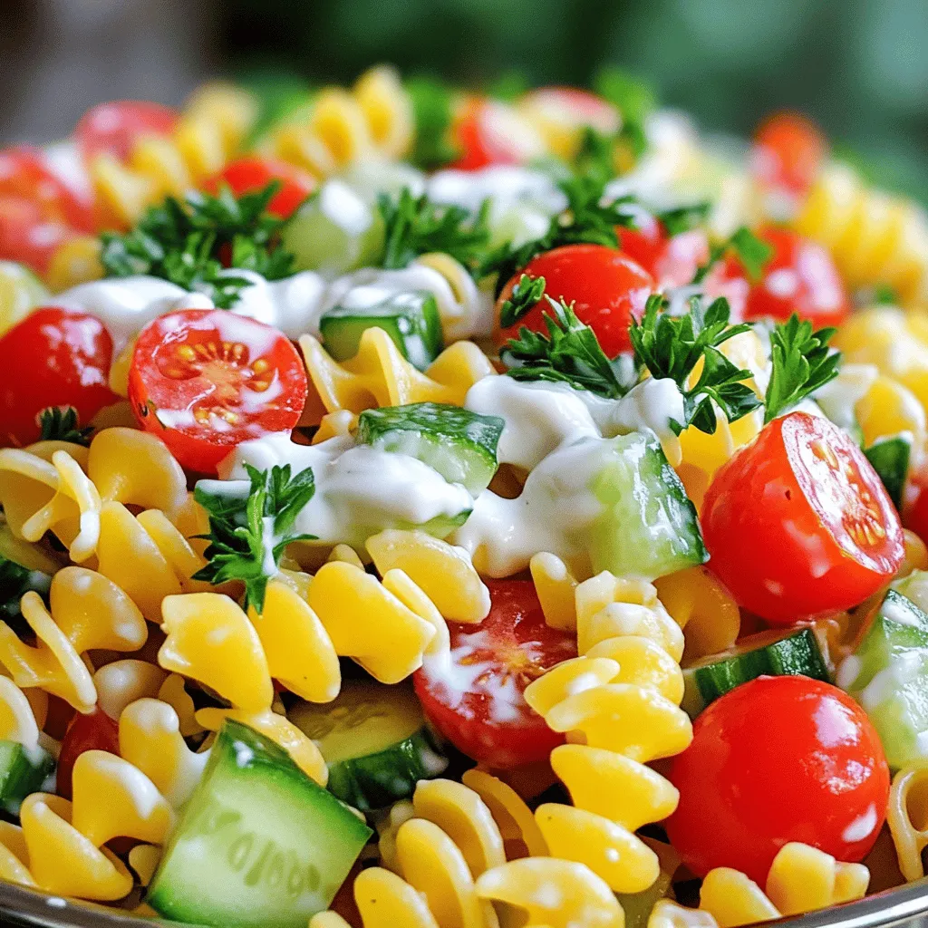 Creamy Pasta Salad Wholesome and Refreshing Dish
