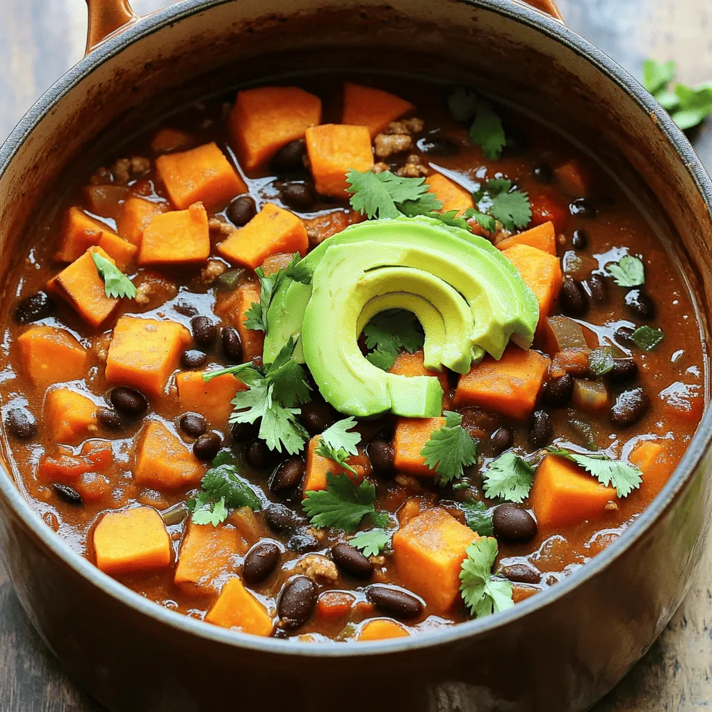 Healthy Sweet Potato Turkey Chili Flavorful and Easy