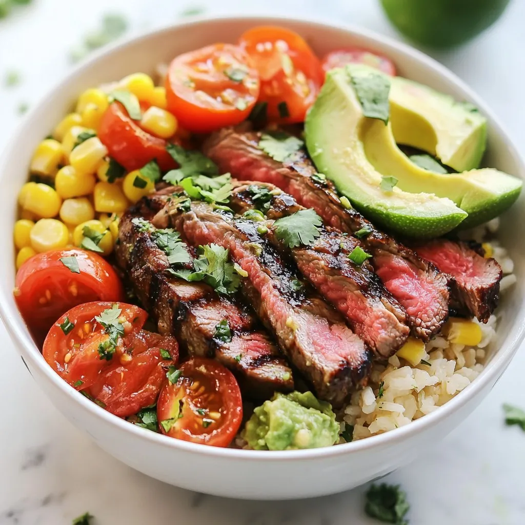 Cilantro Lime Steak Bowls Flavorful and Fresh Meal