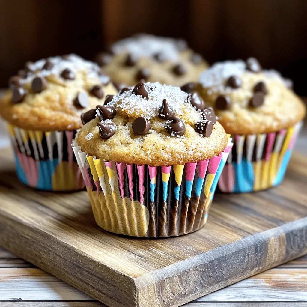 Bakery Style Chocolate Chip Muffins Simple Recipe