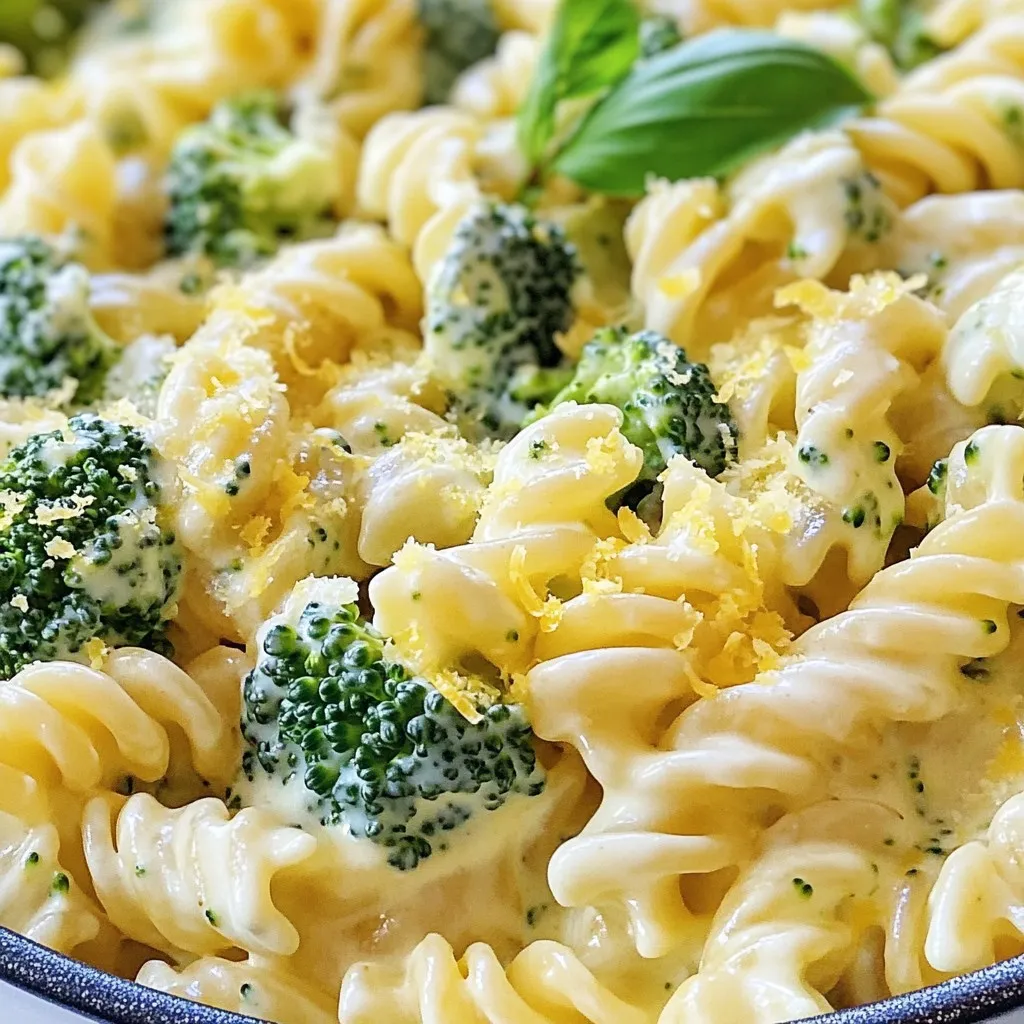 One Pot Creamy Broccoli Pasta Simple Dinner Recipe