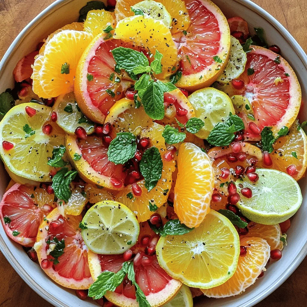 Citrus Salad Refreshing and Colorful Delight