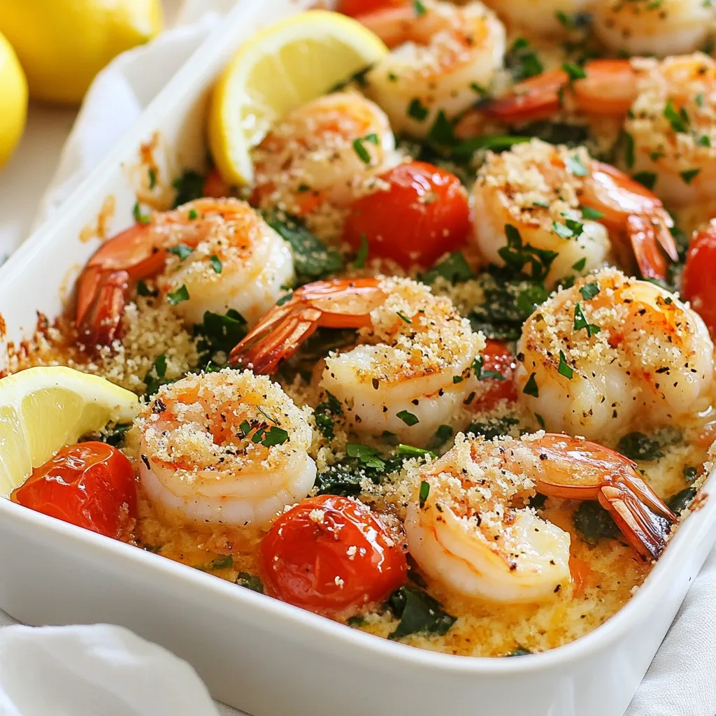 Garlic Butter Shrimp Scampi Bake Delightful Dinner