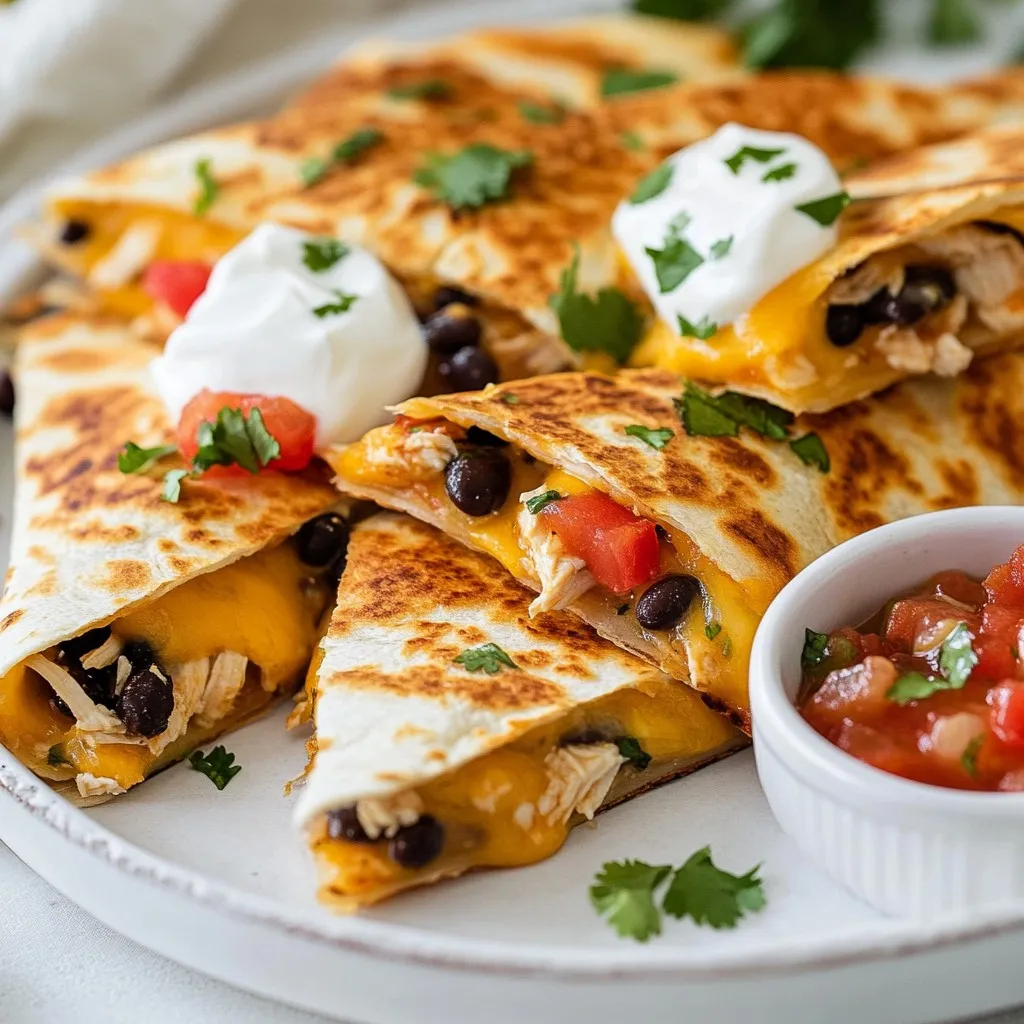 Loaded Chicken Quesadillas Irresistible Flavor Feast