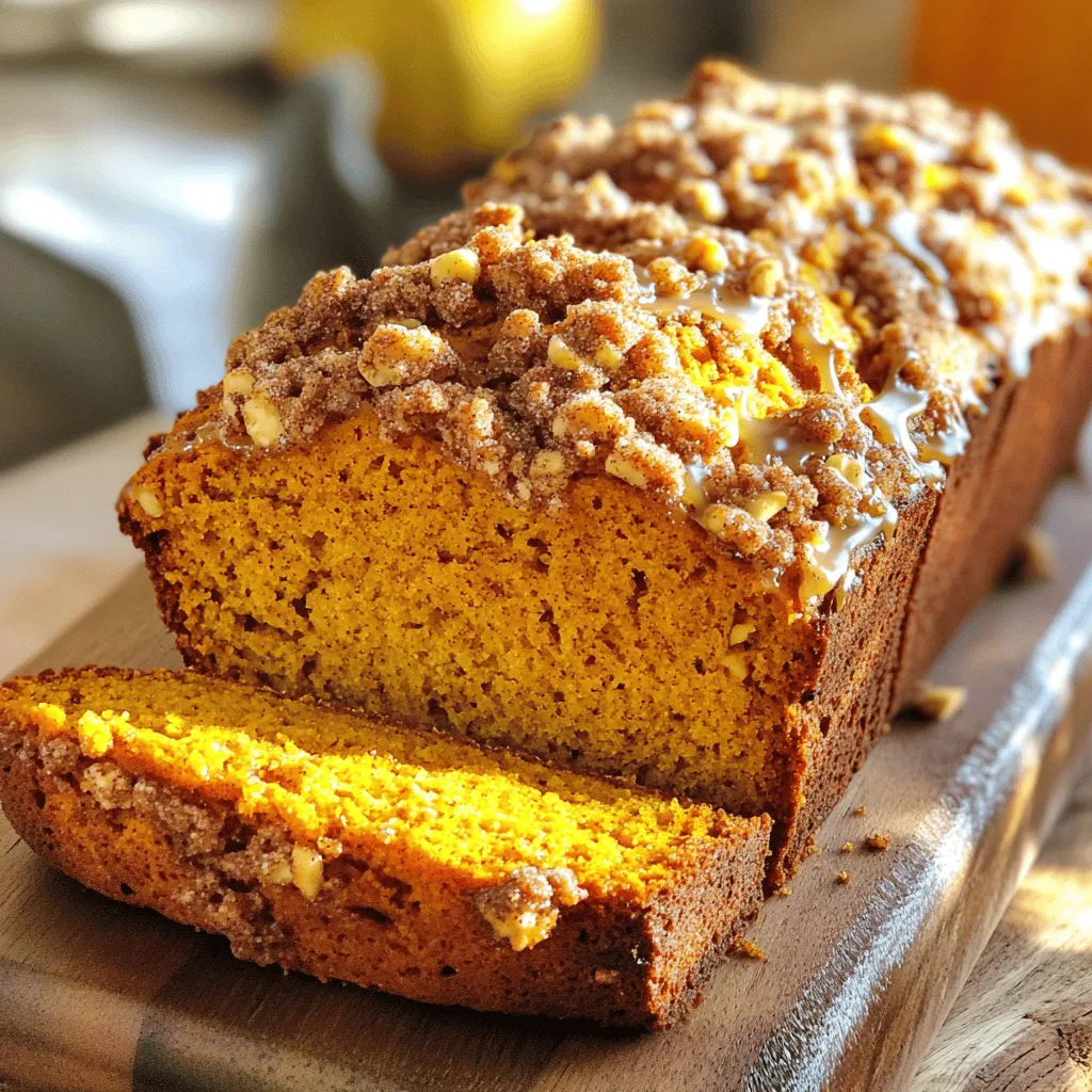 Pumpkin Streusel Bread Moist and Flavorful Delight