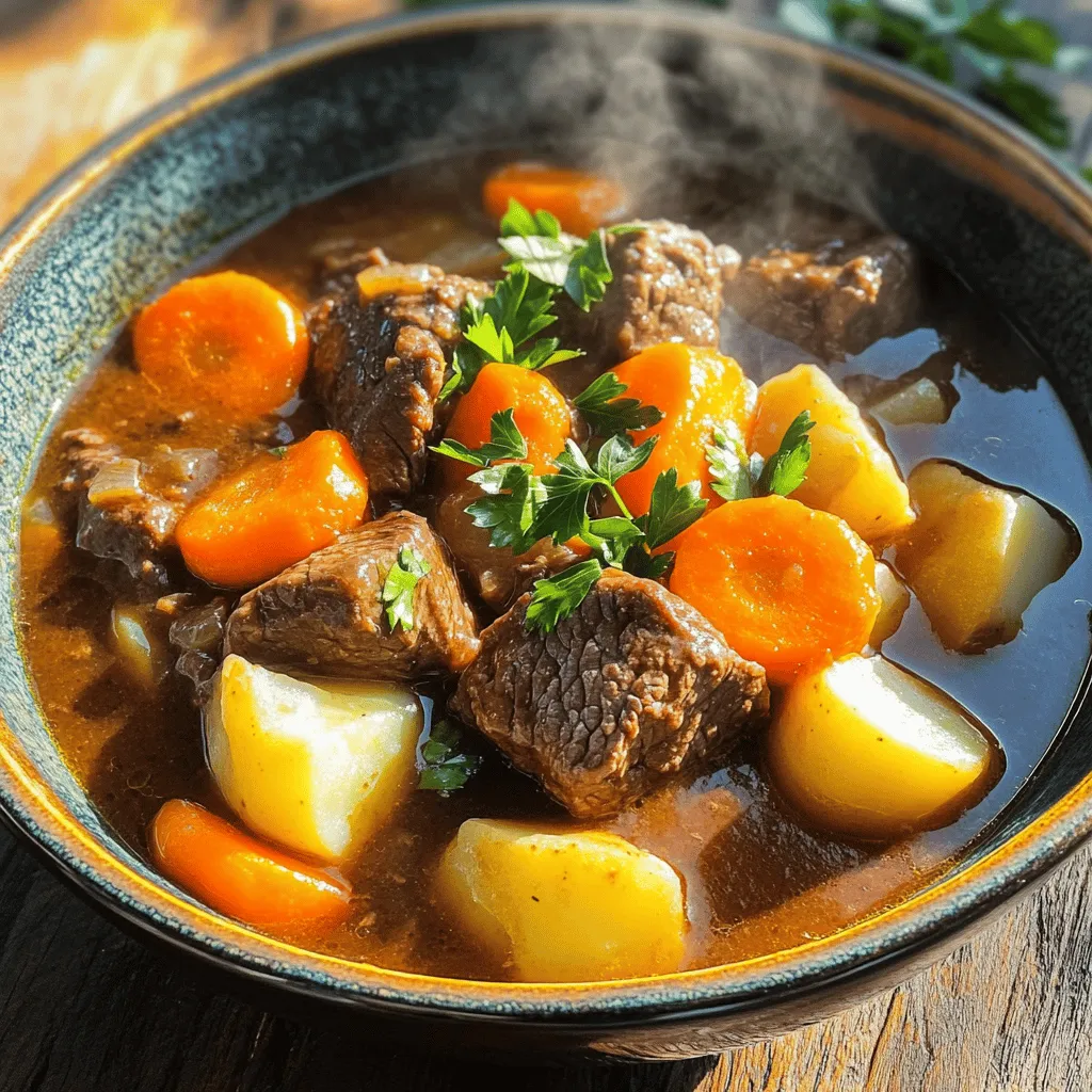 Classic Beef Stew with Carrots &#038; Potatoes Delight