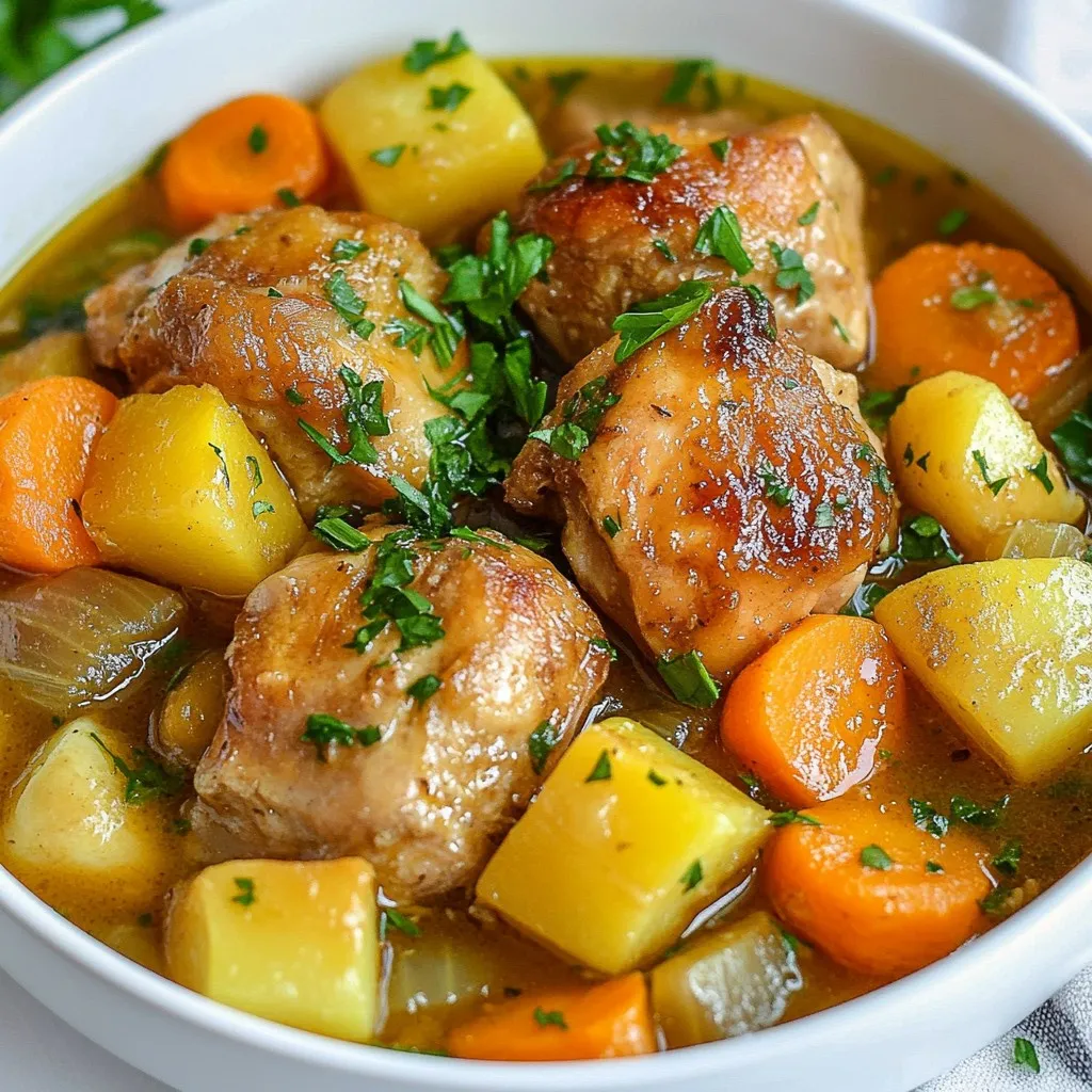 Crockpot Cozy Fall Chicken Stew Hearty and Comforting